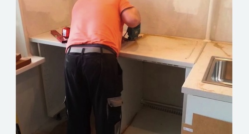 Сборка кухонного гарнитура. Губкин